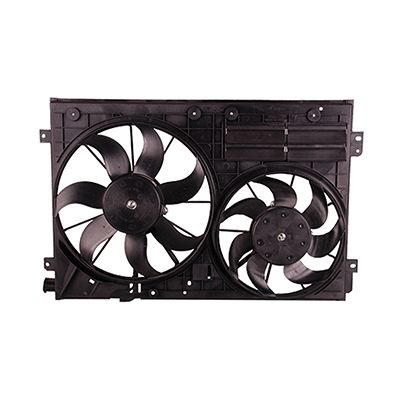 VOLKSWAGEN JETTA SEDAN (EXC GLI) RADIATOR & A/C FAN ASSEMBLY (1.8/2.0L)(DUAL FAN) OEM#1K0121205AD9B9-PFM 2011-2015 PL#VW3115113