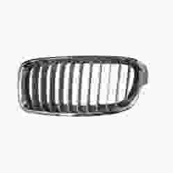 BMW BMW 3 (WAGON)  GRILLE LEFT (Driver Side) CHROME FRAME /CHROME/SILVER INNER(11 BAR)(MODERN) OEM#51137263479 2014-2019 PL#BM1200240