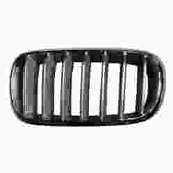 BMW BMW X5 HYBRID GRILLE LEFT (Driver Side) CHROME FRAME/SILVER BAR (WO/NIGHT VISION) OEM#51117303107 2016-2018 PL#BM1200272