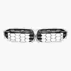 BMW BMW 3 SEDAN (330i/330e/M340i) GRILLE ASSY (WO/SHADOW LINE)(W/CAMERA) (M340i) OEM#51135A357F8 2023-2025 PL#BM1200323